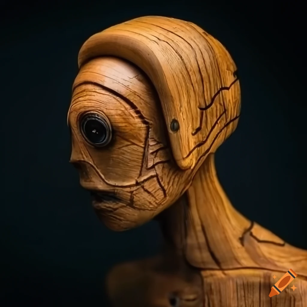 wooden craft of an android boomrang