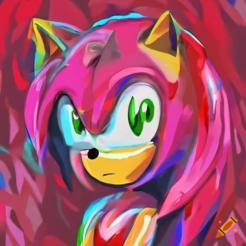 Illustration of sad sonic exe looking into the distance