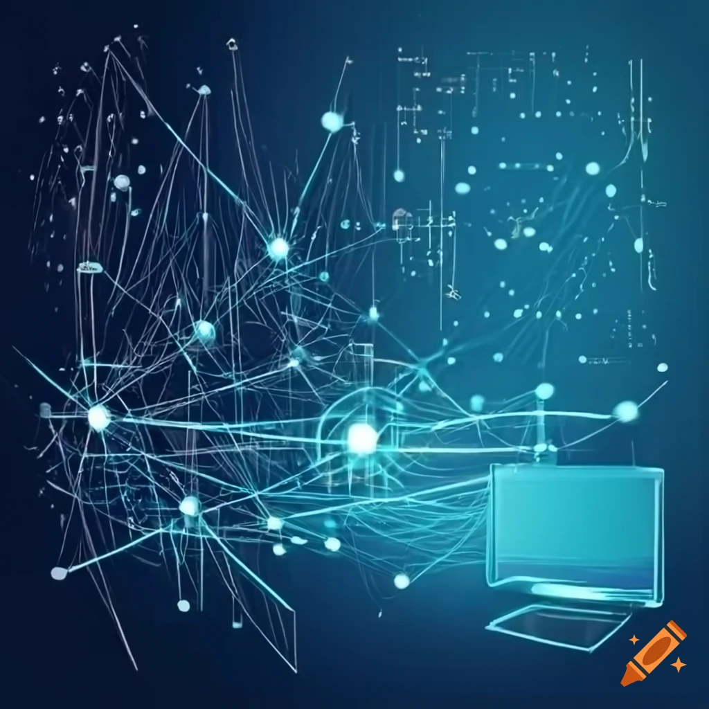Ultra realistic depiction of tcp ip network connections on Craiyon