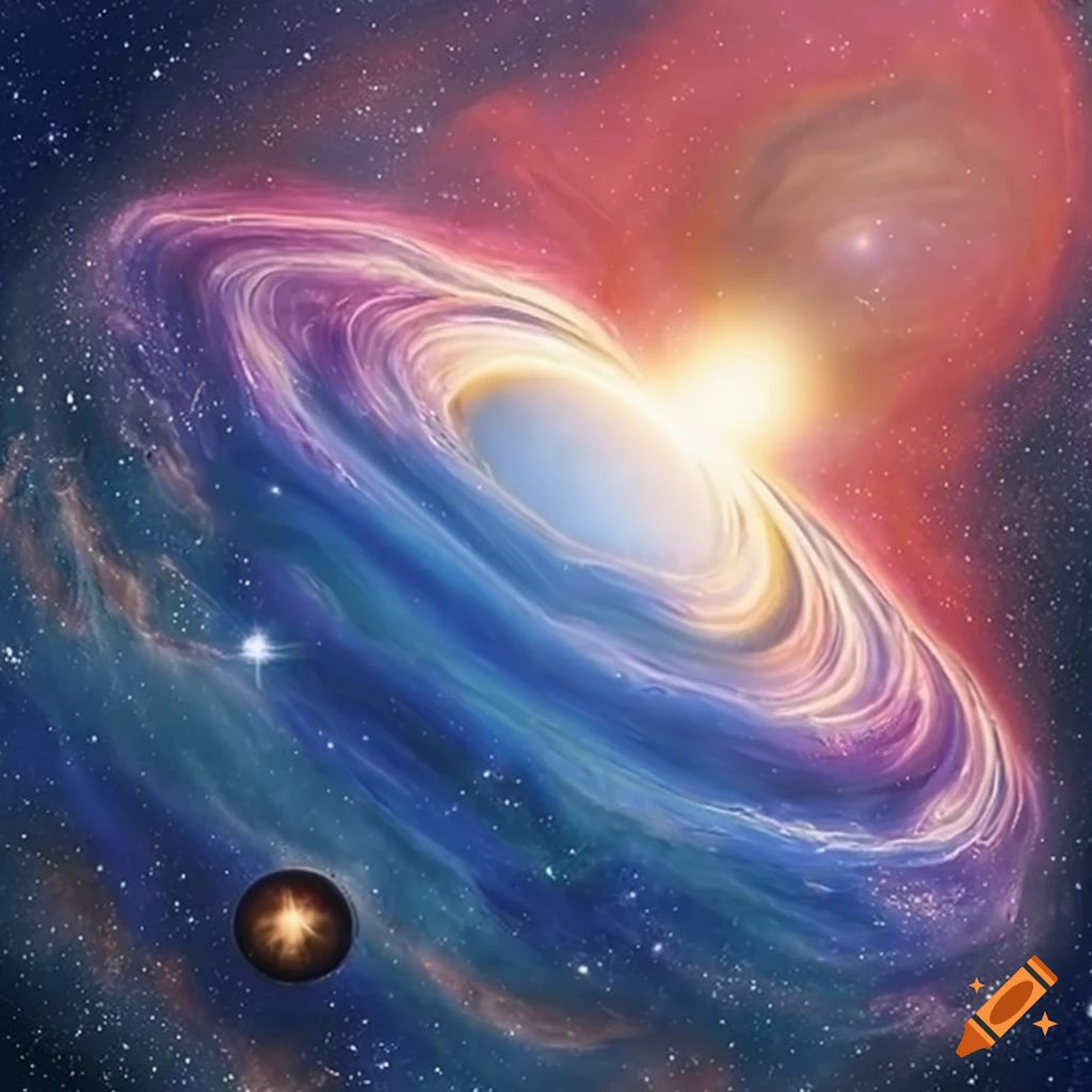 Artistic Representation Of The Creation Of The Universe