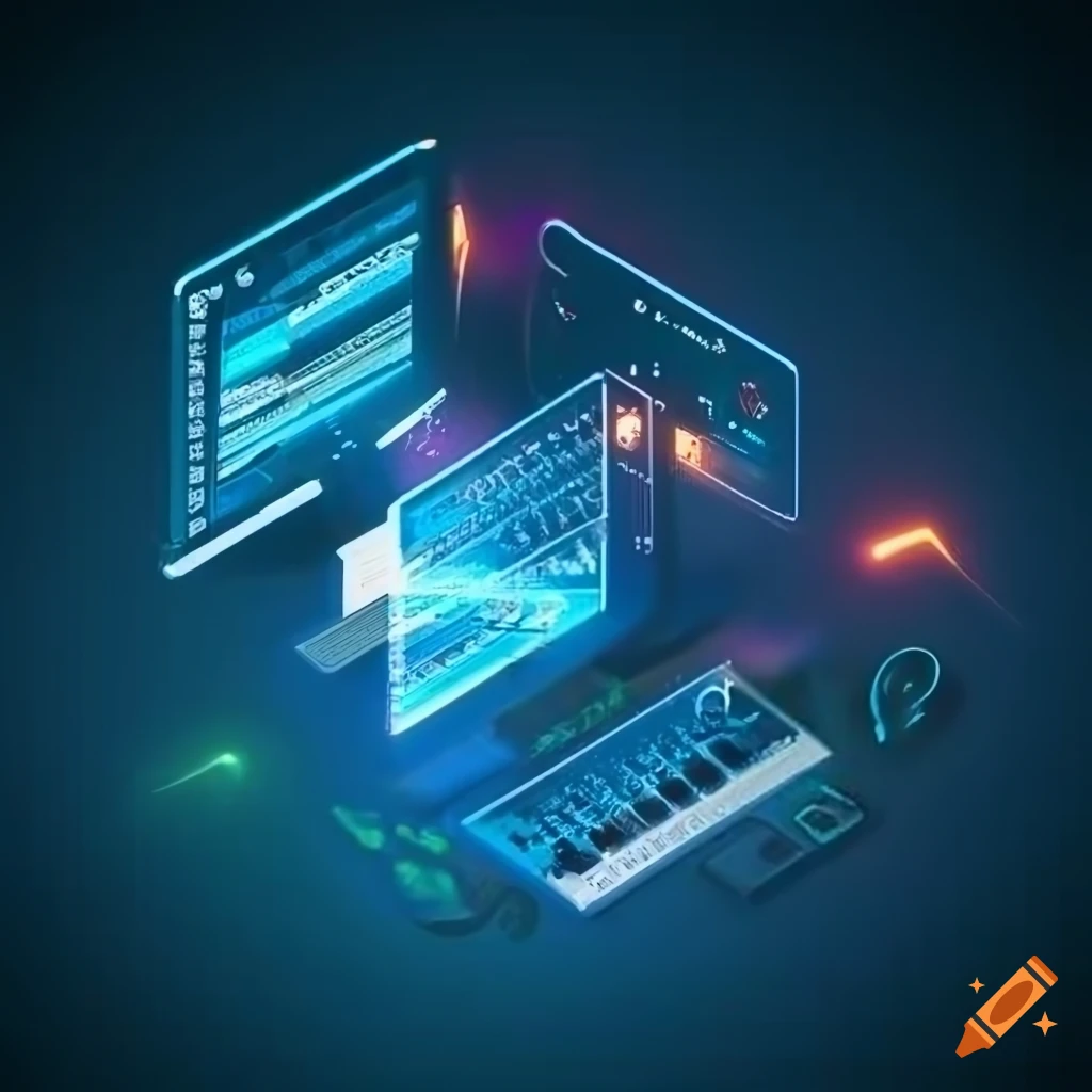 Software programming illustration