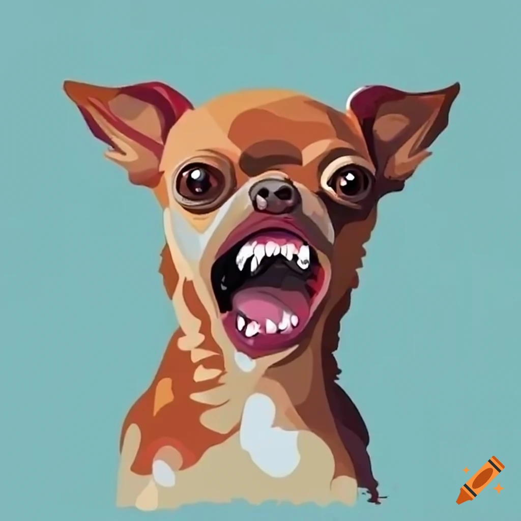 chihuahua barking angrily