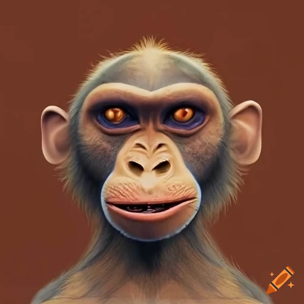 image of a fictitious ape