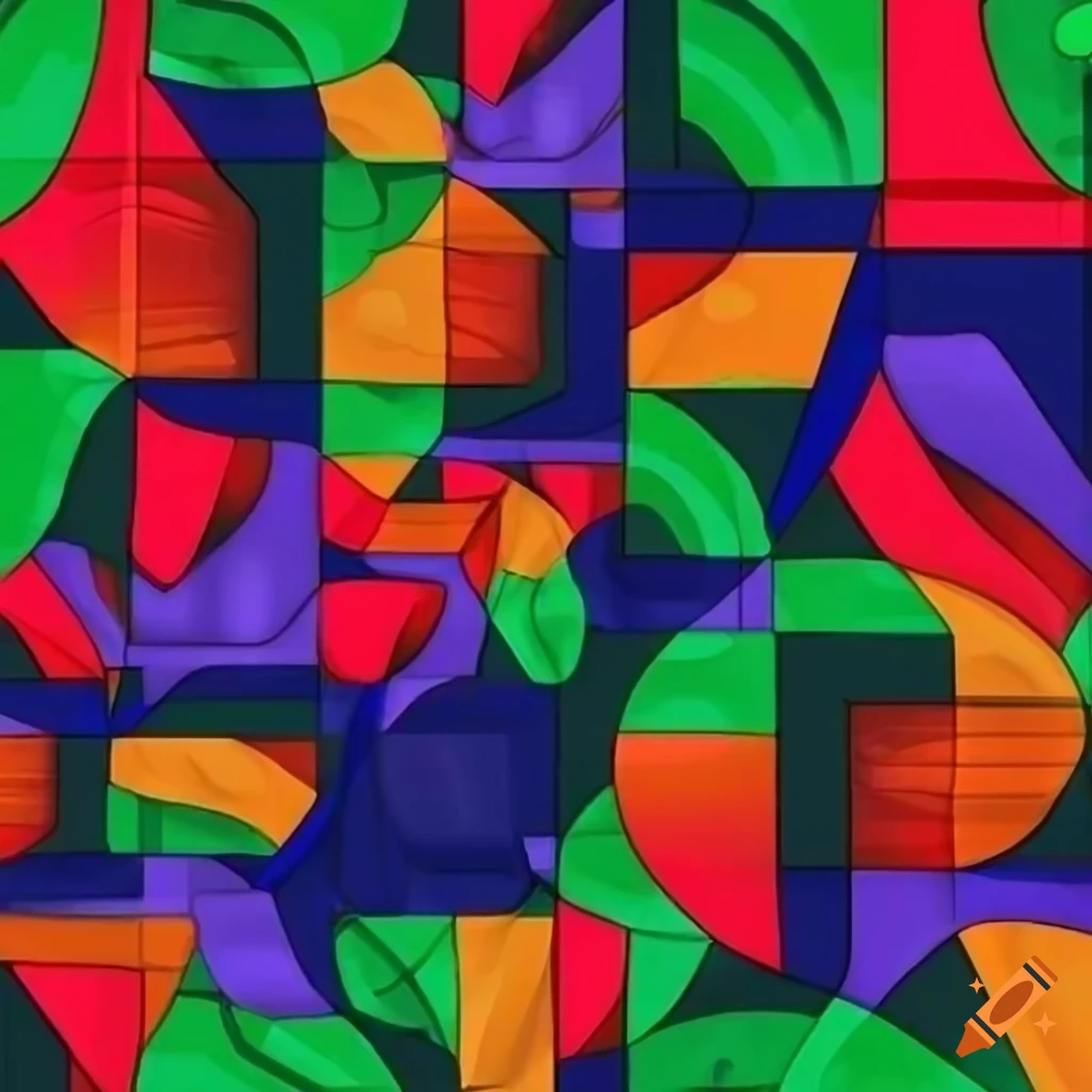 Abstract pattern with n64 graphics style on Craiyon