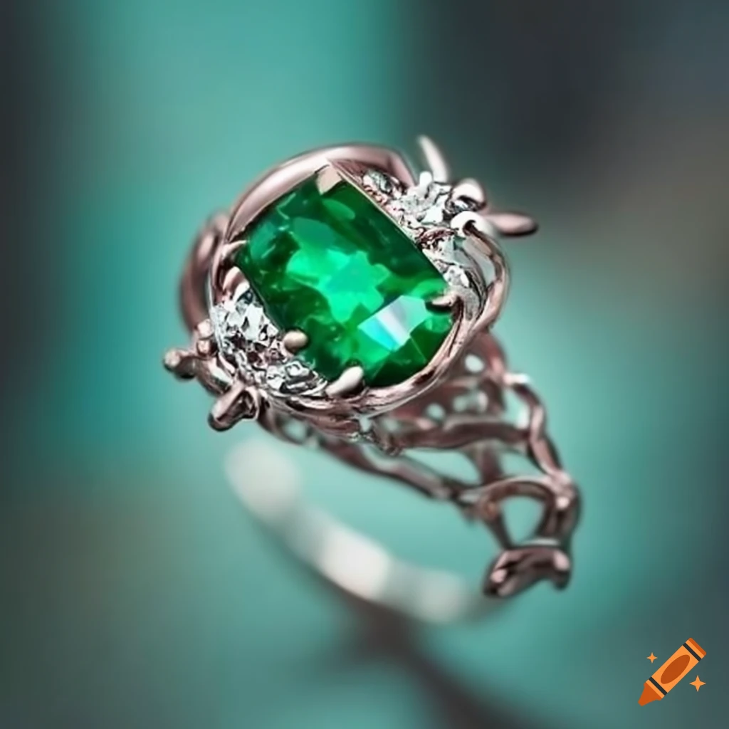 Celtic Engagement Ring with Emeralds, Sterling Emerald Wedding Ring, Celtic  Knot Wedding Ring, Unique Engagement, Irish Emerald Ring 1741
