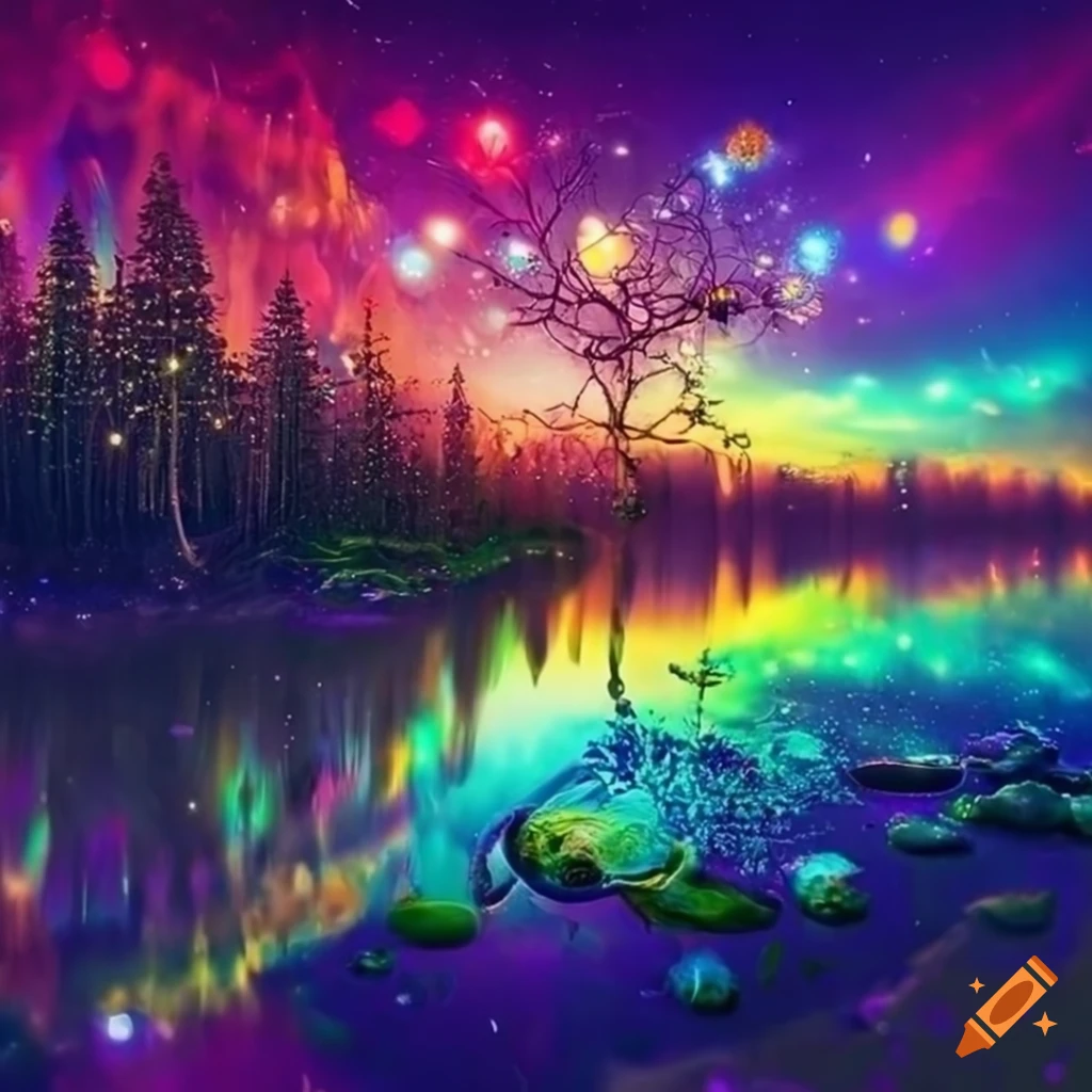 1990s chillwave panorama with various references on Craiyon