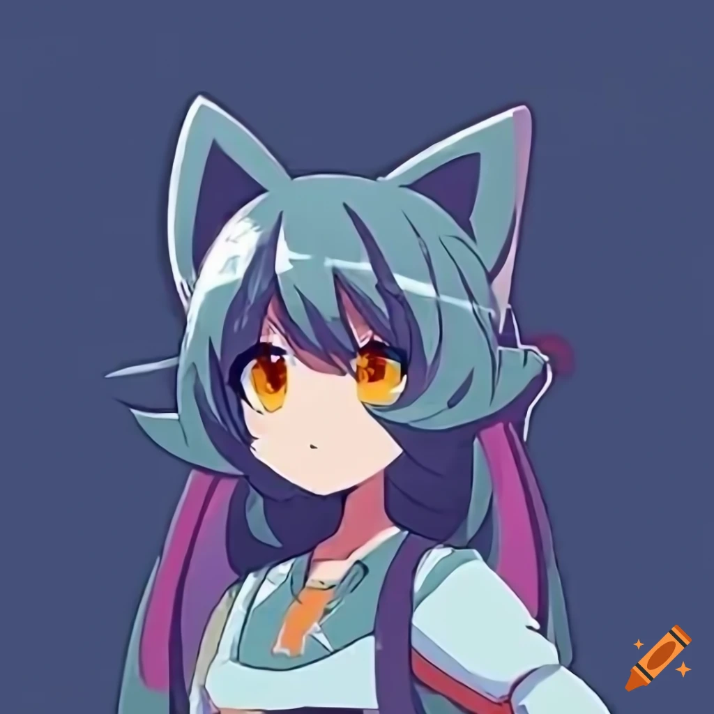 Anime cat icon for an app
