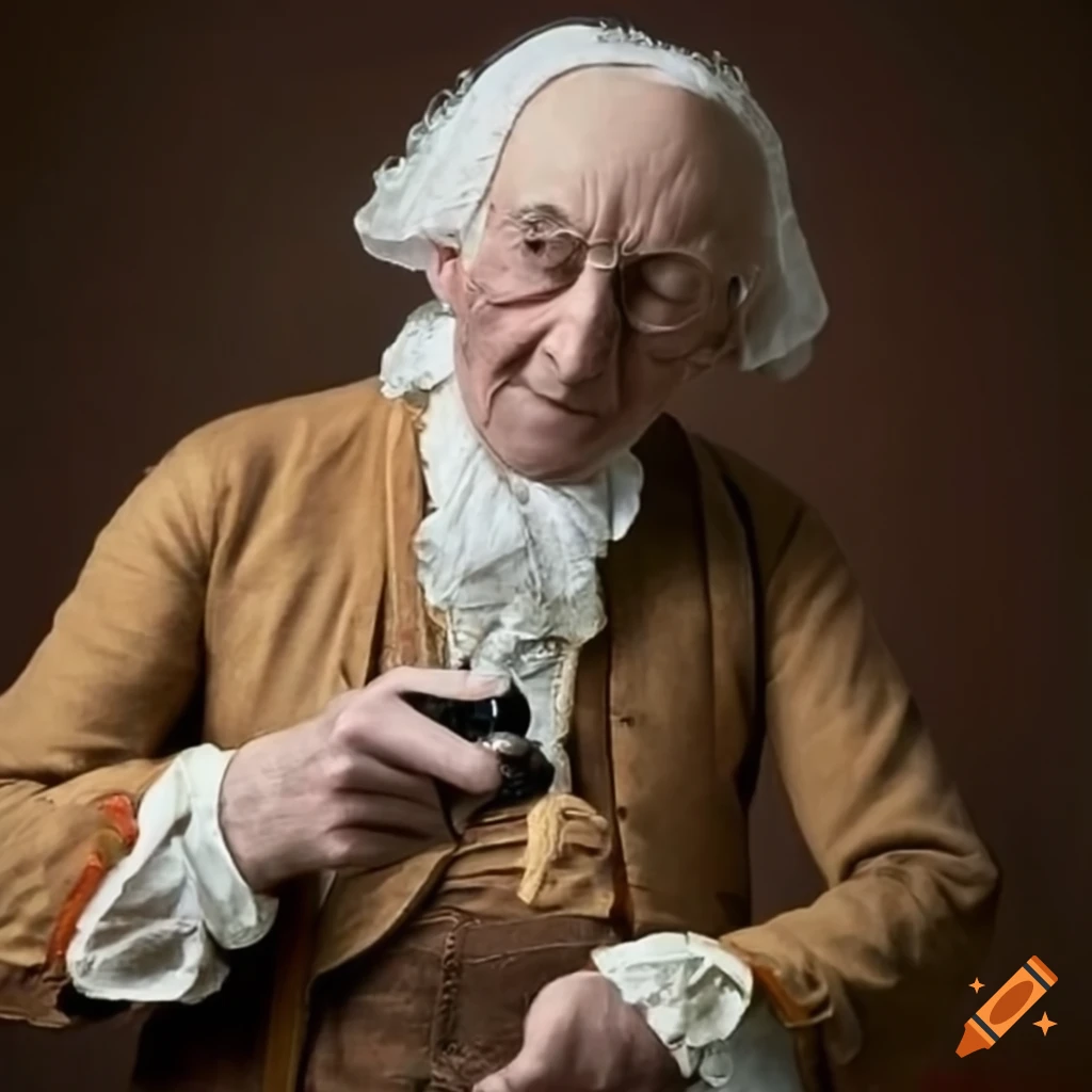 portrait of John Hancock in Revolutionary Era clothing
