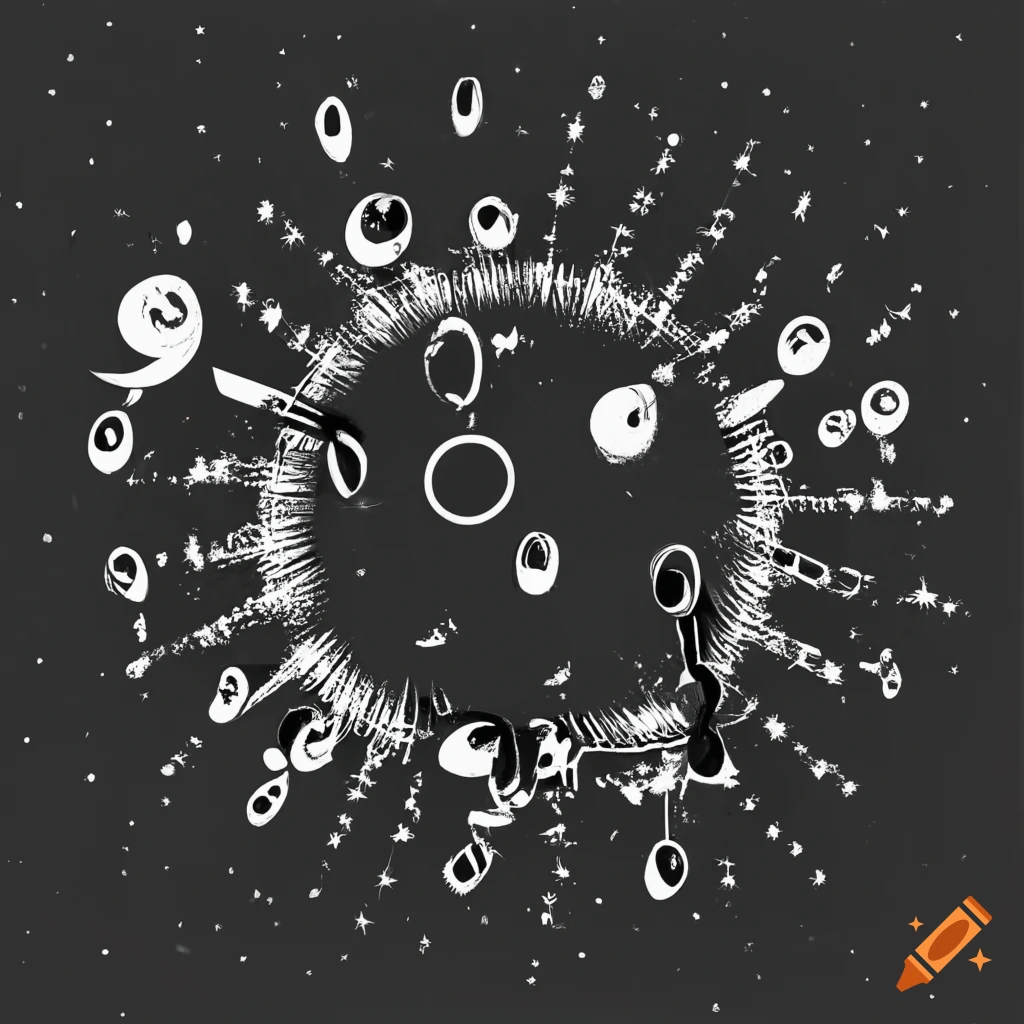 Friends listening to music under the stars on Craiyon