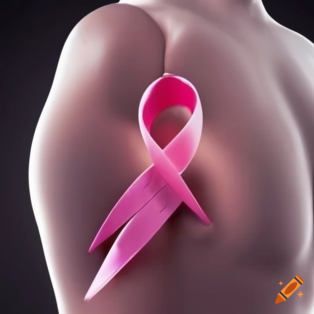 man raising awareness about breast cancer