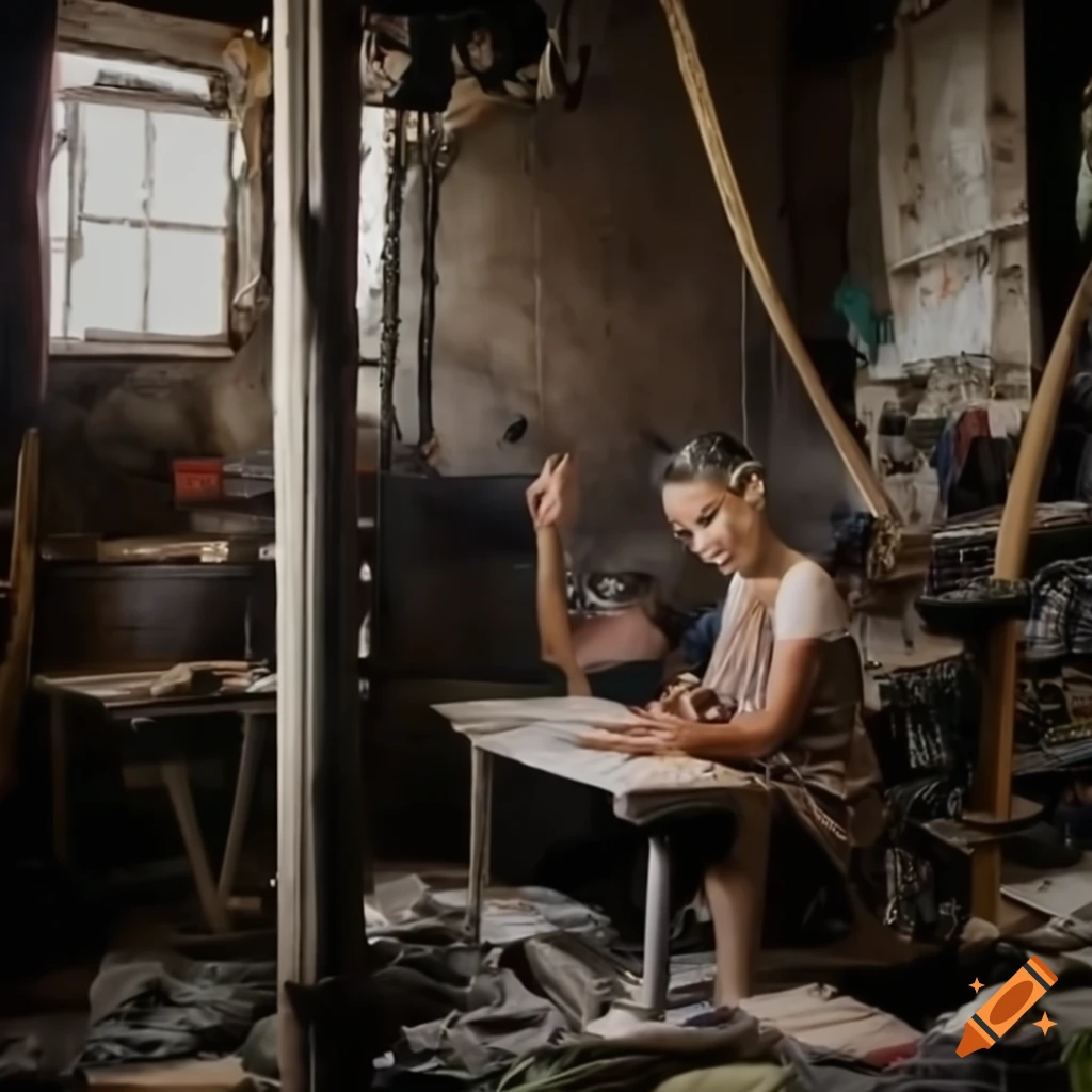 interior of a sweatshop