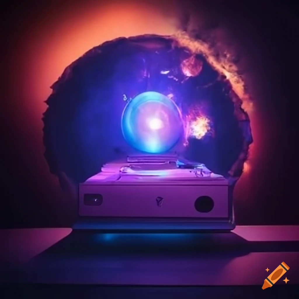 Image of a magical slide projector on Craiyon