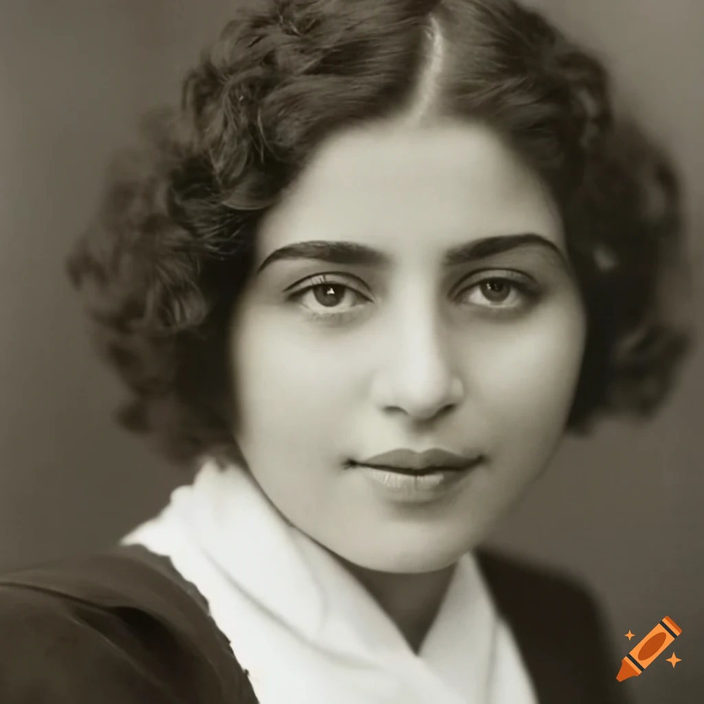 Portrait of a young jewish woman in 1929