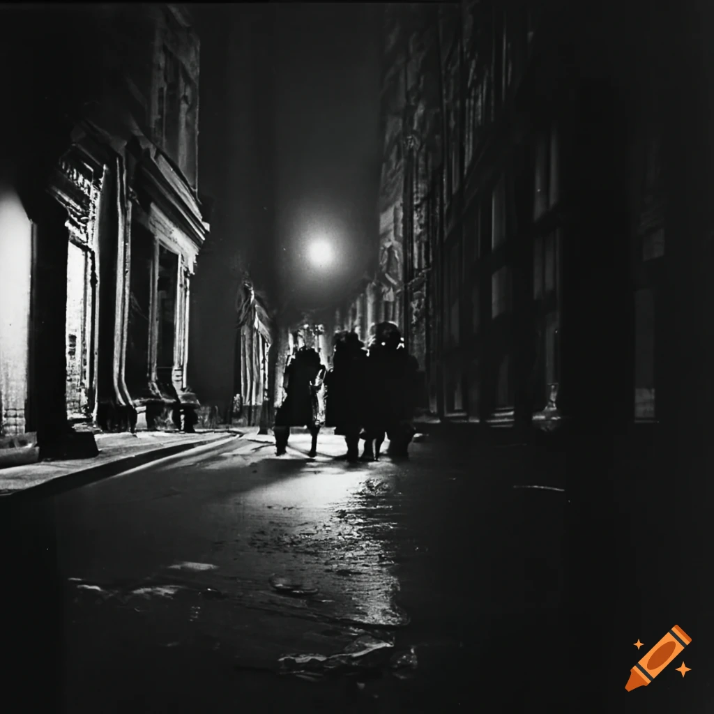 detailed black and white crime scene photograph in Berlin 1962
