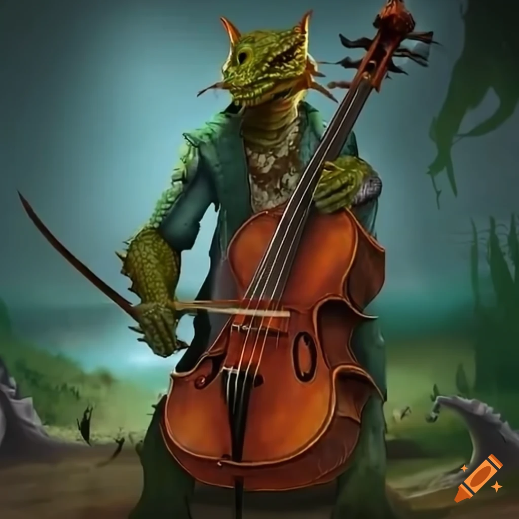 dragonborn playing the cello