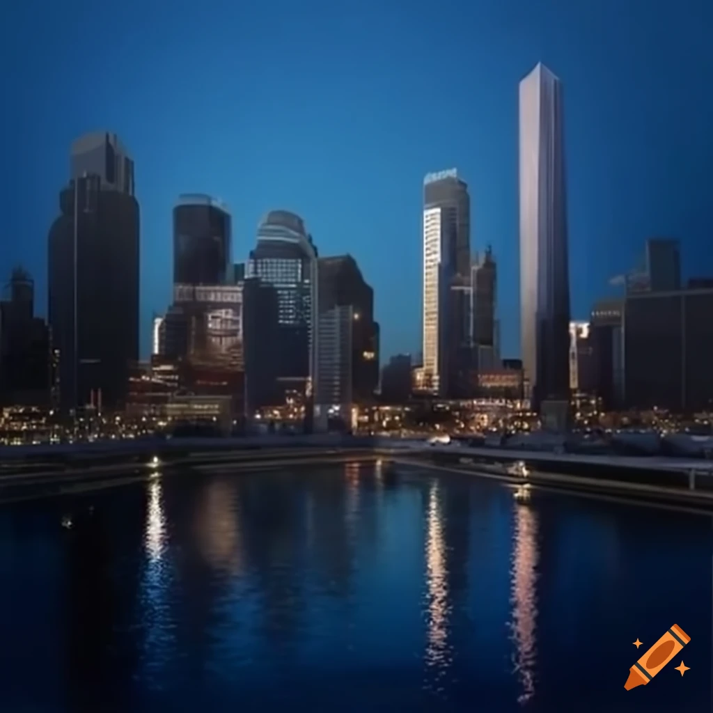 City center at rush hour on Craiyon