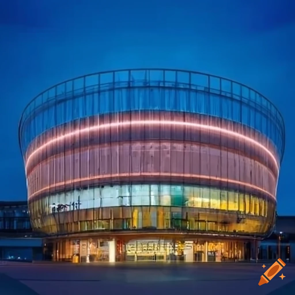 photo of a sleek modern shopping mall