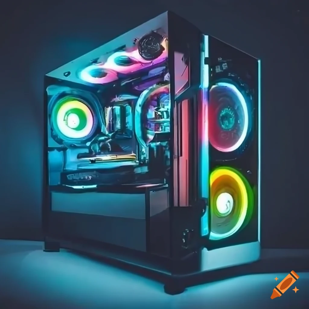 Gaming Pc Setup Within Another Gaming Pc Setup On Craiyon