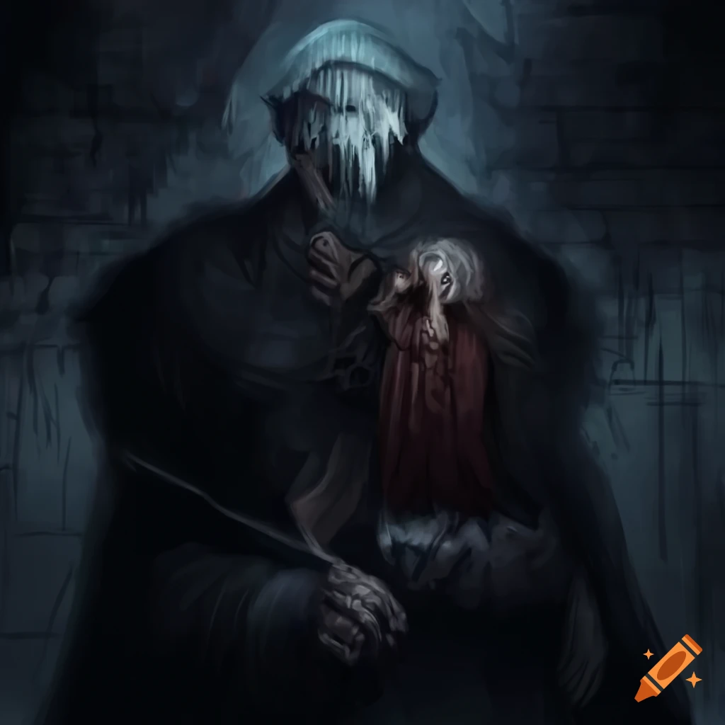 dark fantasy artwork of a Dungeon Master