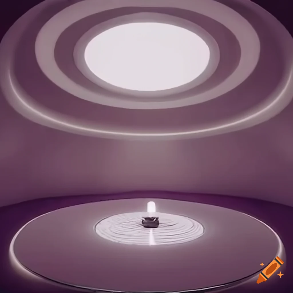 ethereal white Y2k-style room