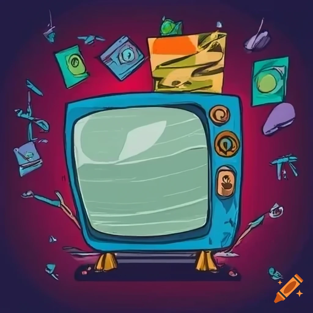 illustration of media representation with magnifying glass