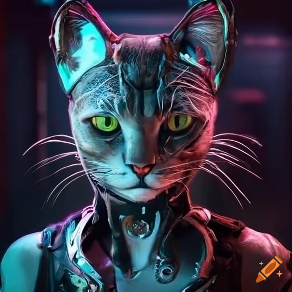 Realistic Cyberpunk Cat Artwork On Craiyon 8290