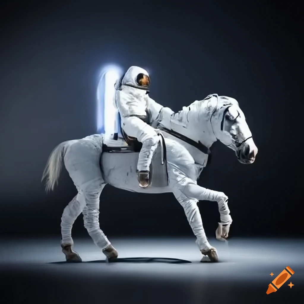 image of an astronaut on a horse