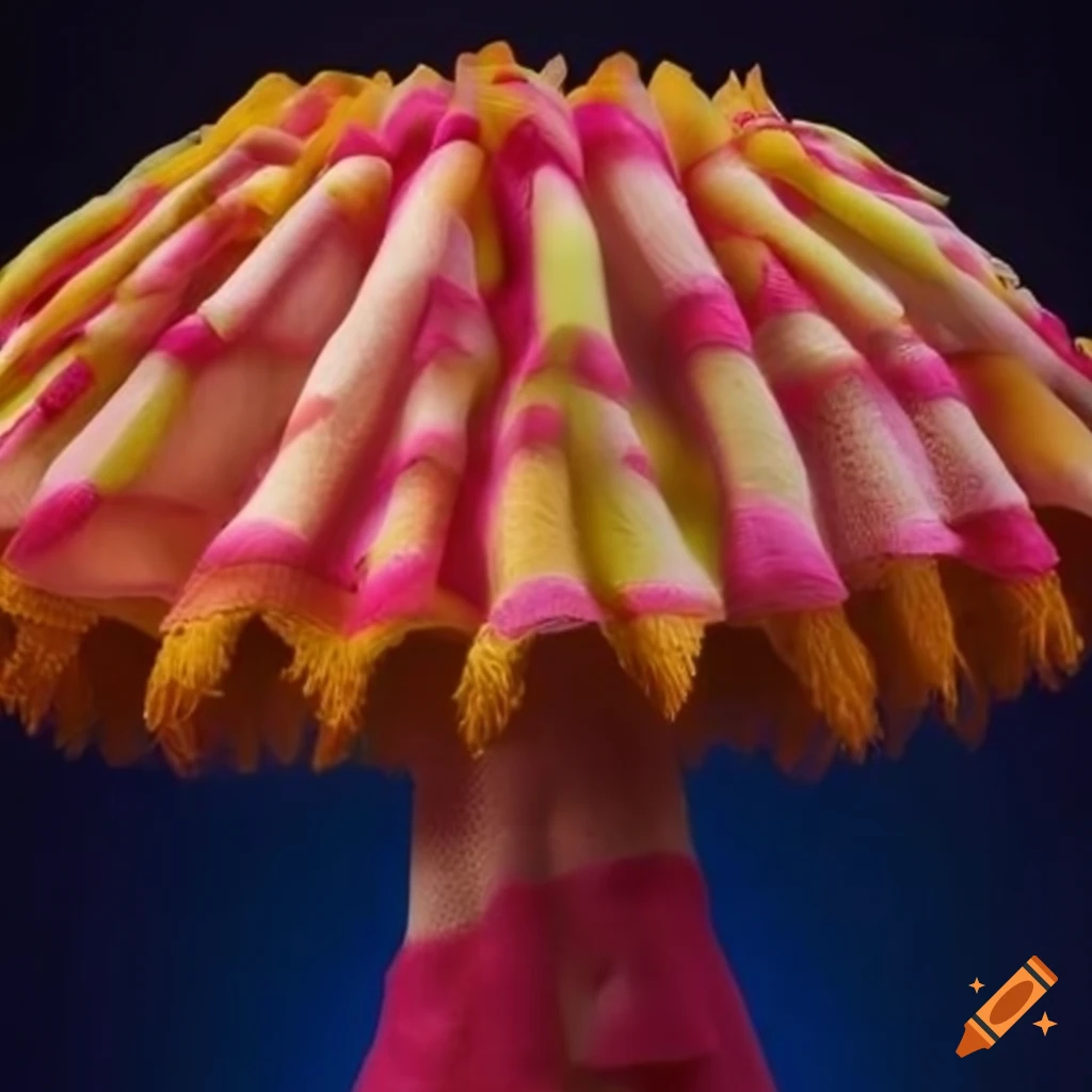 colorful fabric mushroom