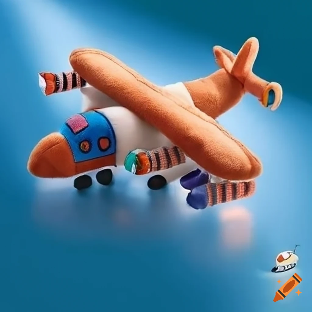cute plush cargo airplane