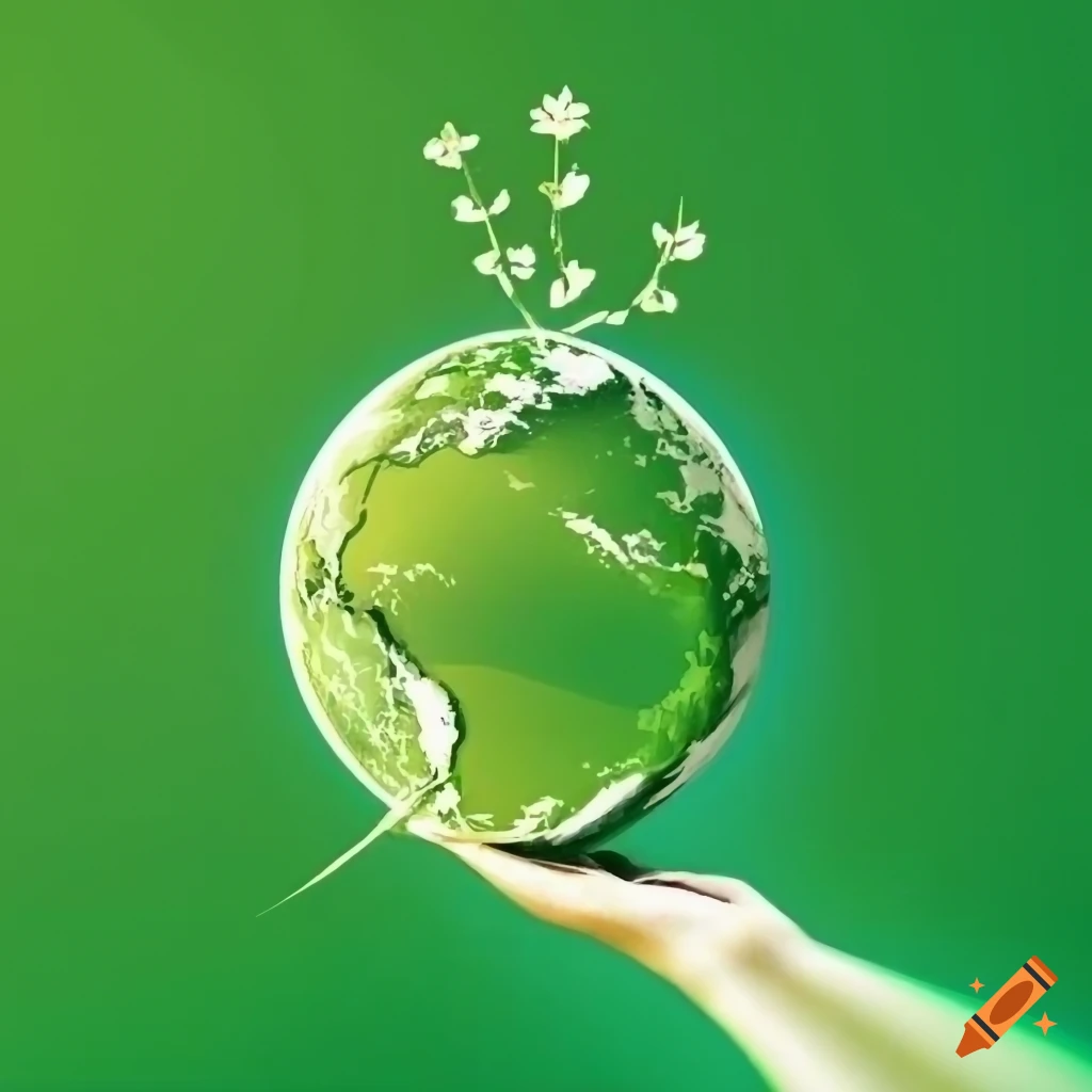 green world logo with a growing tree