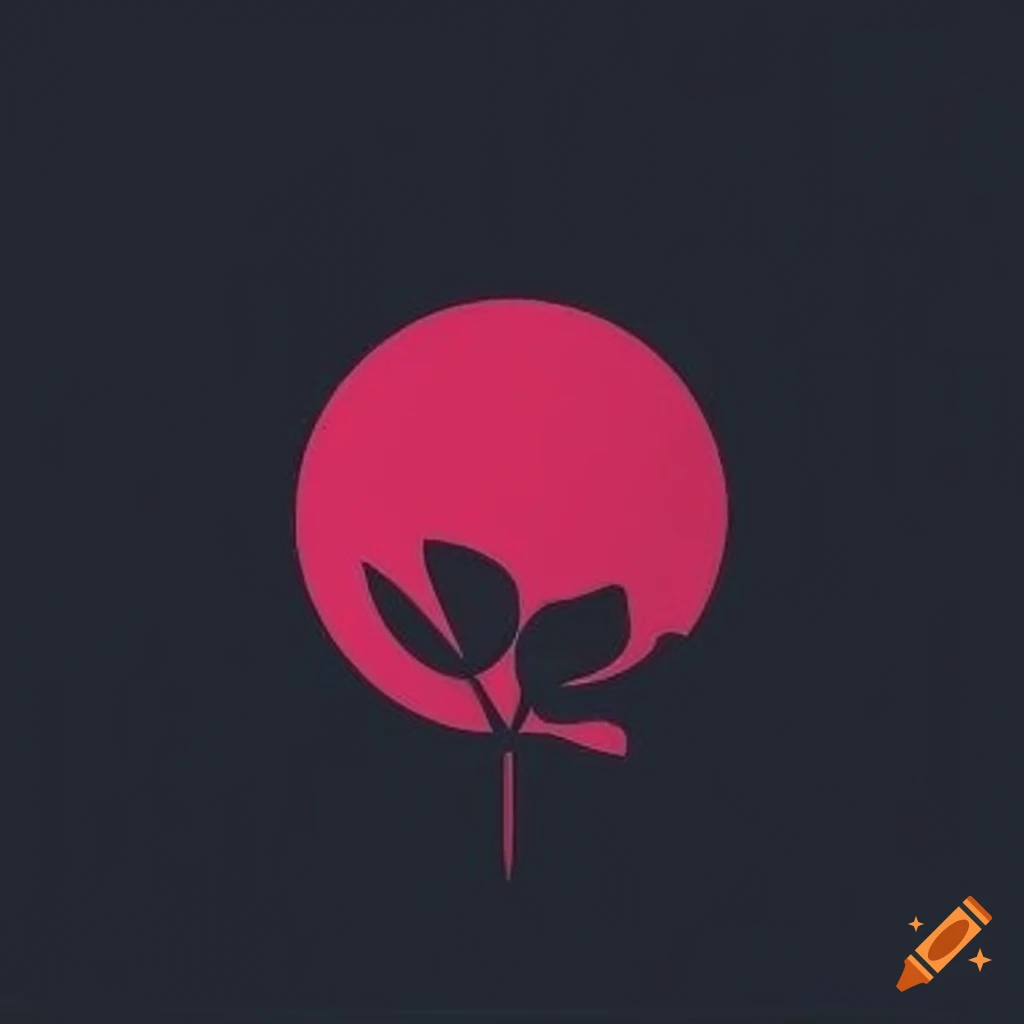 minimalist-logo-with-a-full-moon-and-rose-on-craiyon
