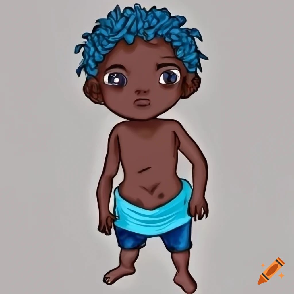 character design of a black thiefling rogue