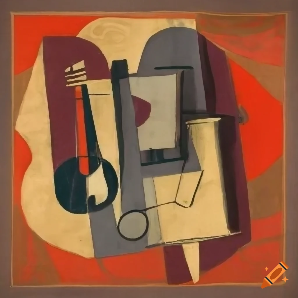 modern still life with dirty old fabric and musical instruments