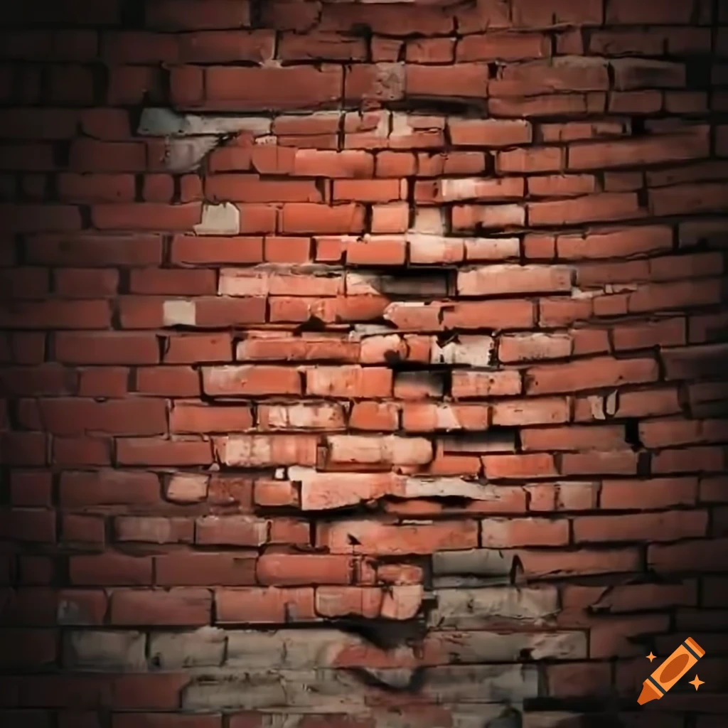 crumbling brick wall texture