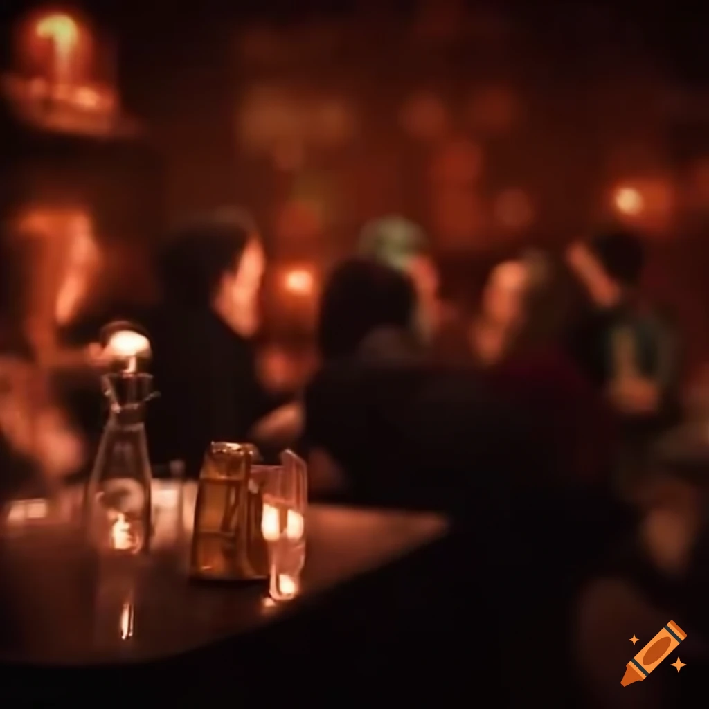People enjoying live jazz music in a bar