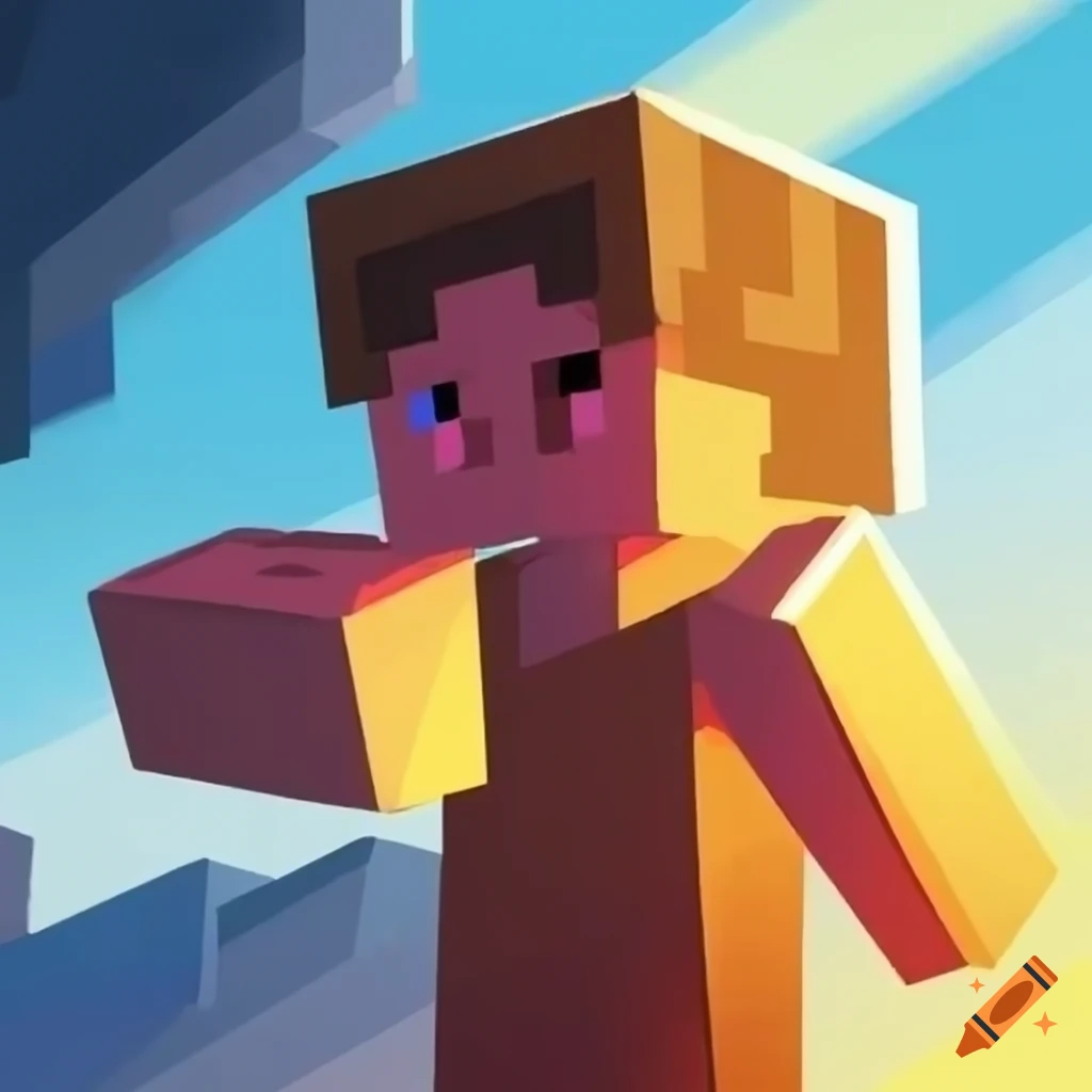 Minecraft drawing server logo