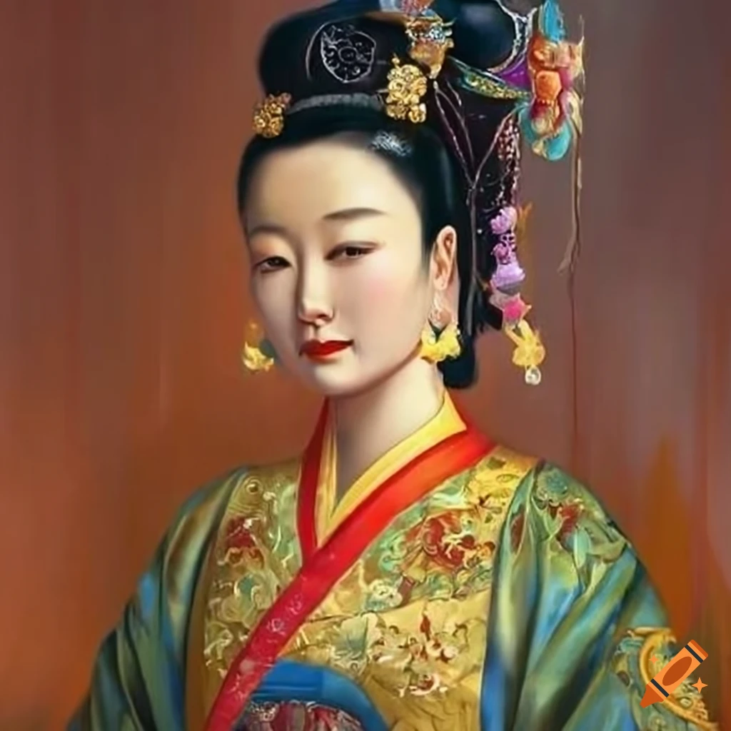 depiction of a Korean empress as Buddha