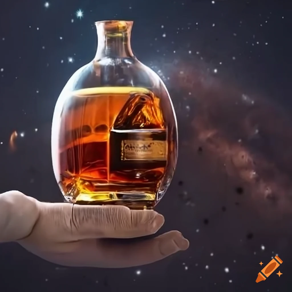bartender serving space whisky after a space battle