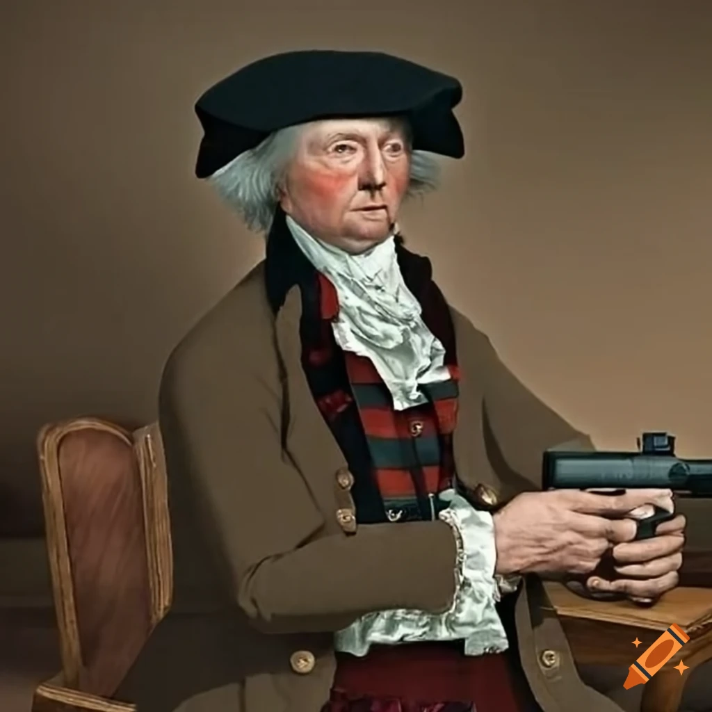 portrait of John Hancock in 1780's attire