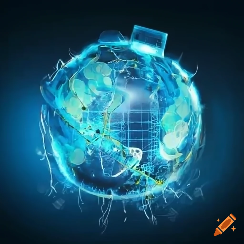 Ultra realistic depiction of tcp ip network connections