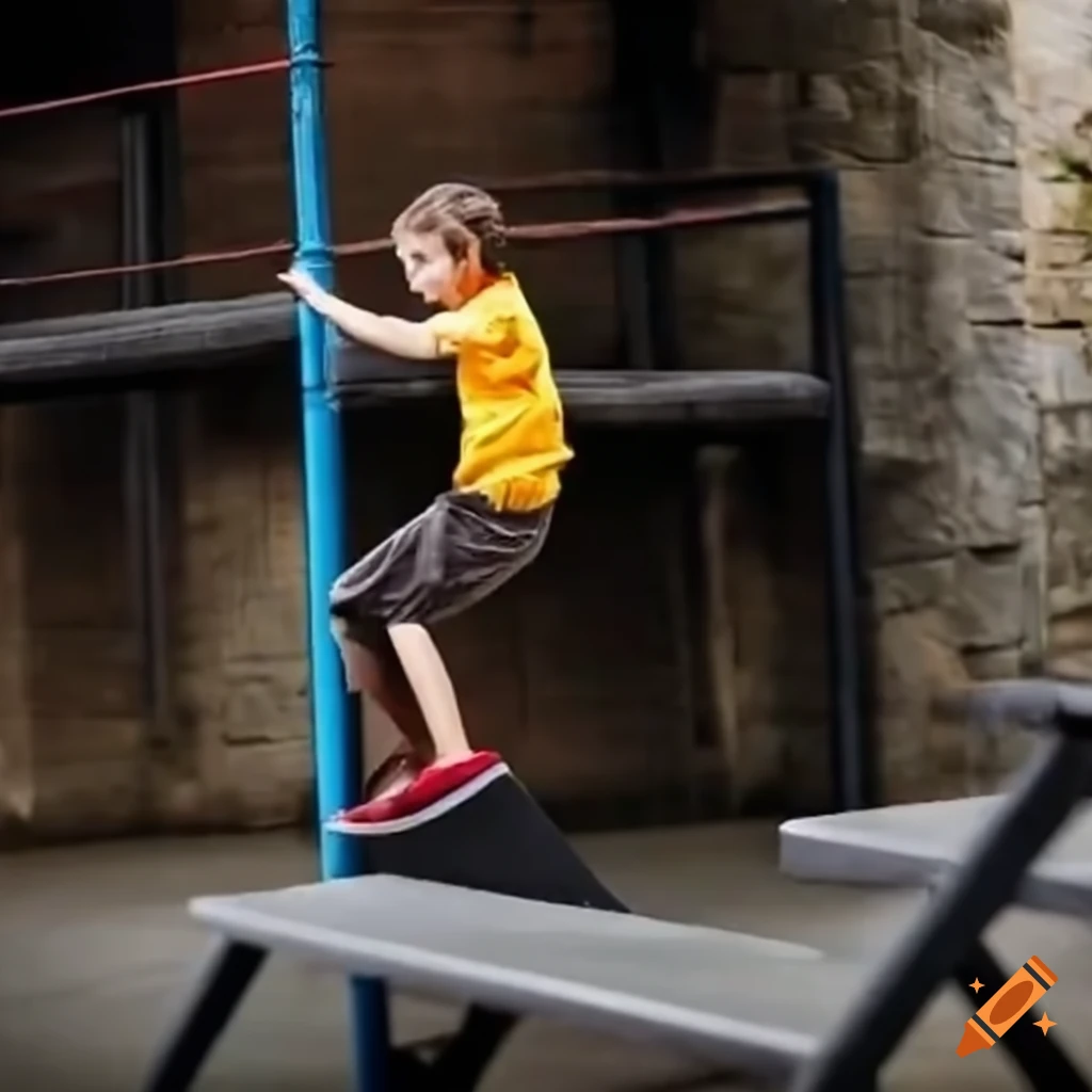 people having fun doing parkour