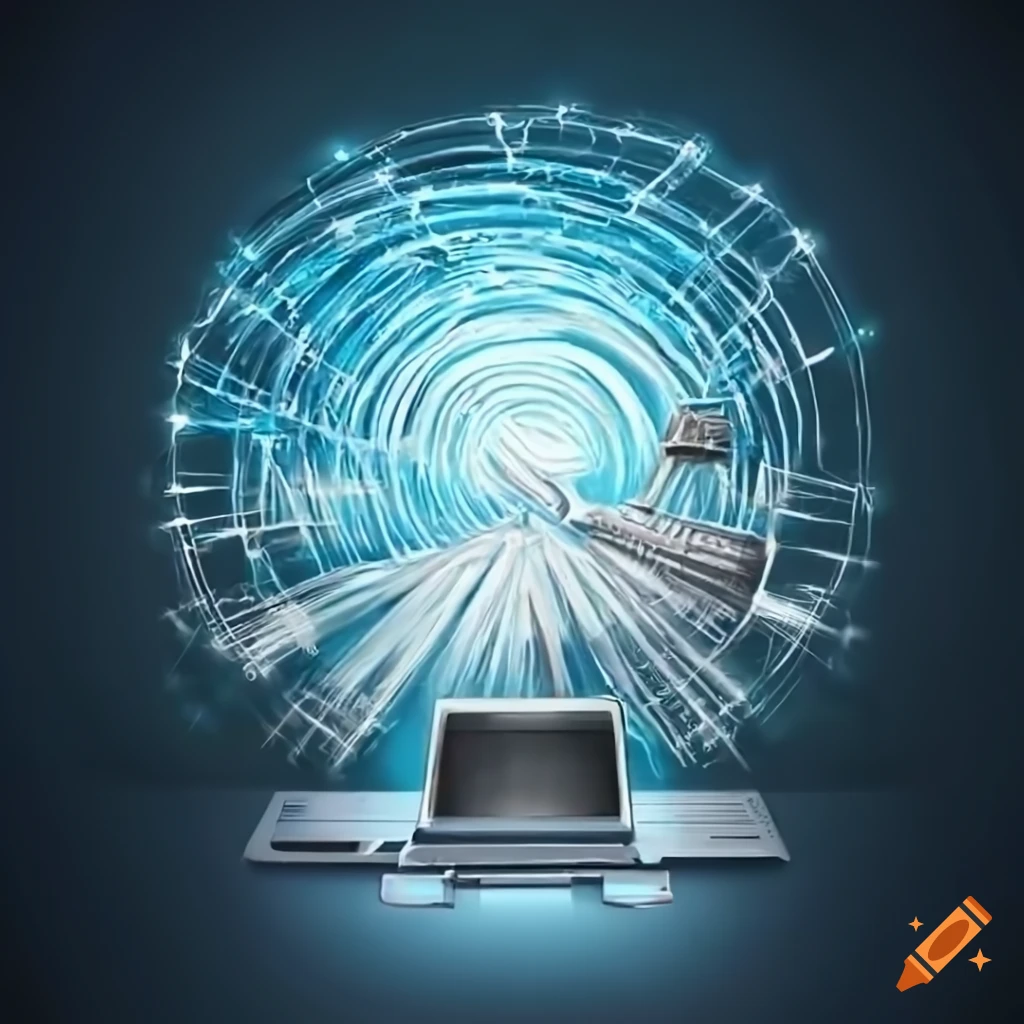 ultra-realistic depiction of TCP/IP network connections
