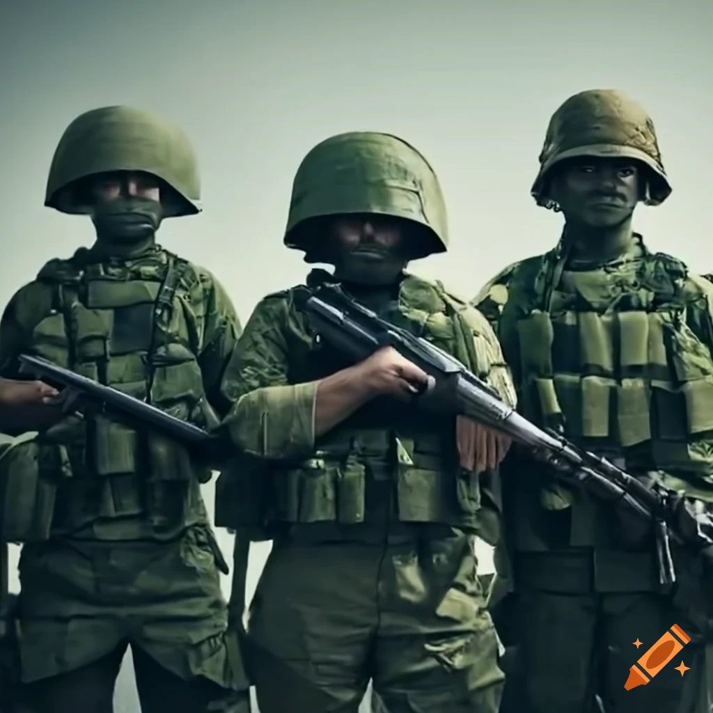 soldiers standing together