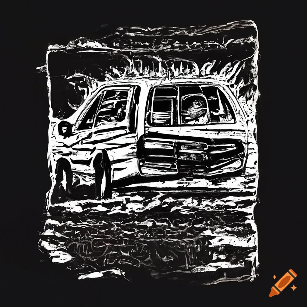 Black And White Screen printing Design For A Shirt On Craiyon