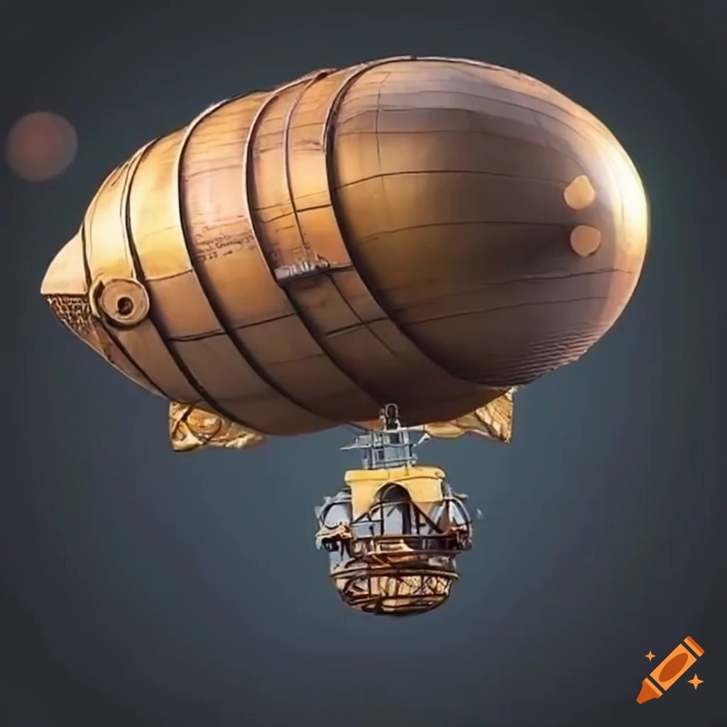 steampunk police airship