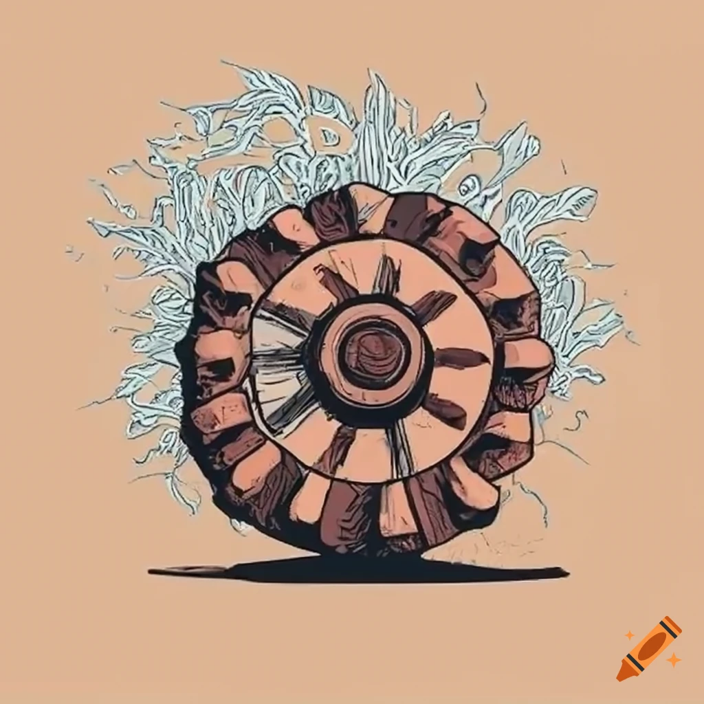 image of a stone crusher wheel
