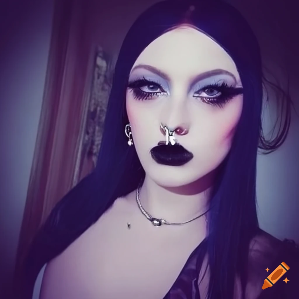 image of a person with septum piercing