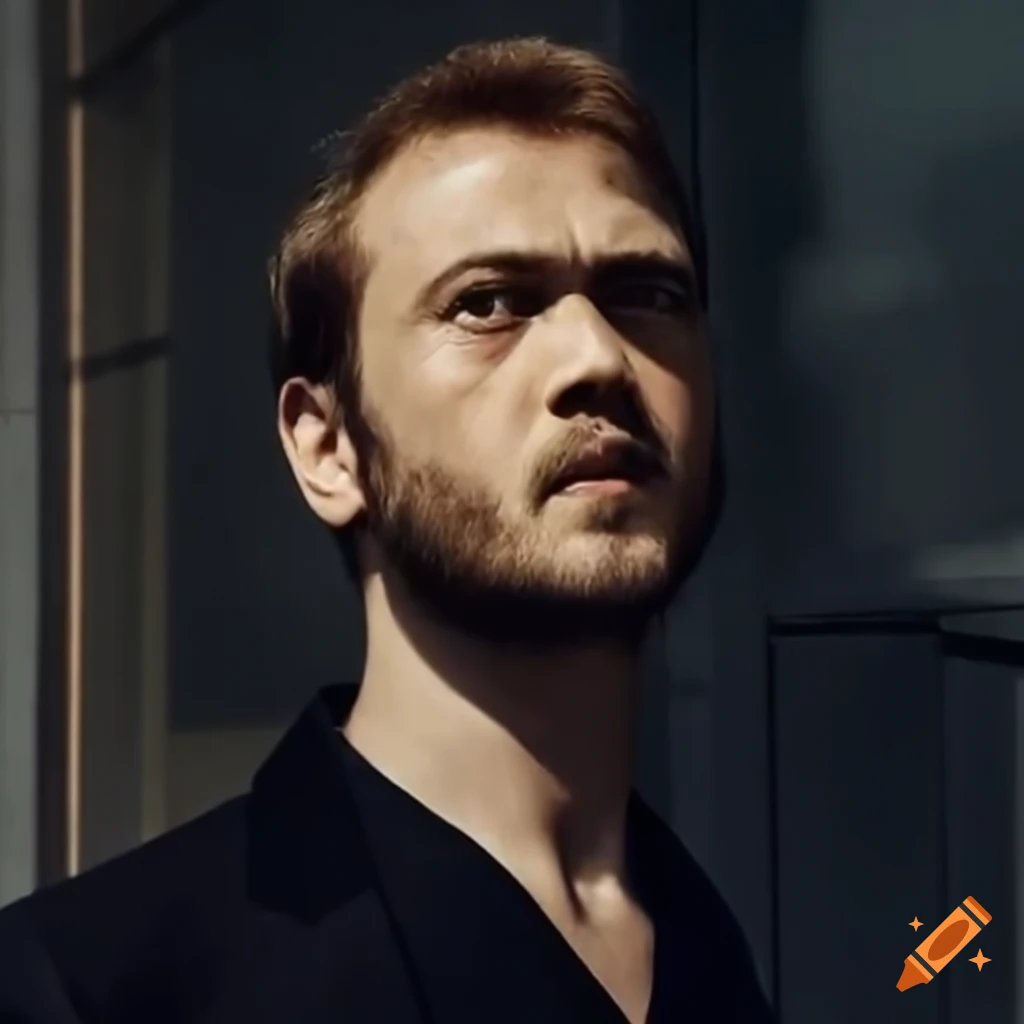 propaganda billboard featuring Turkish actor Aras Bulut İynemli as a fascist leader