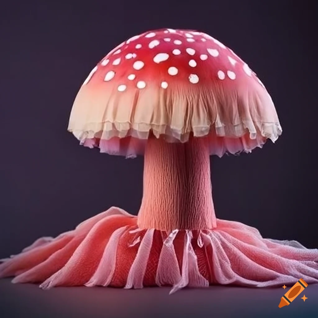 colorful fabric mushroom
