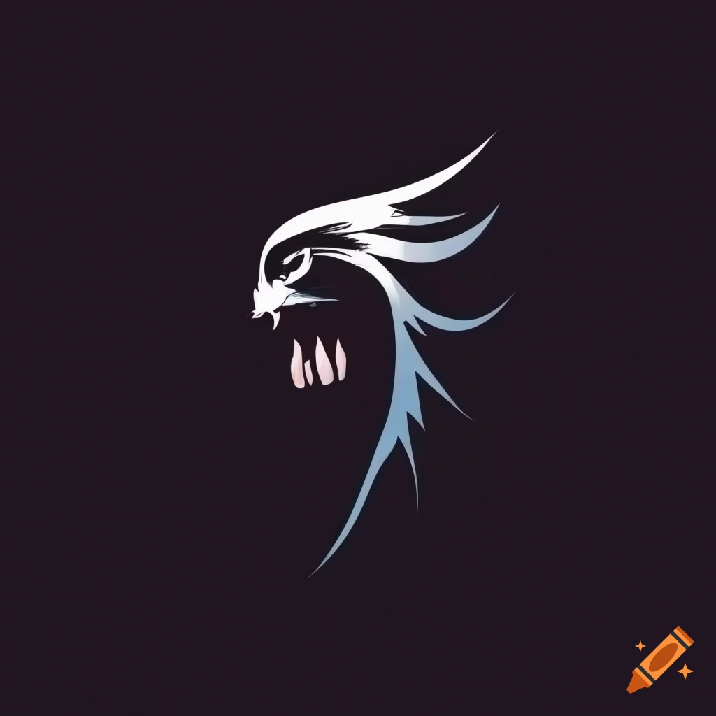 Screaming banshee logo in vector style on Craiyon
